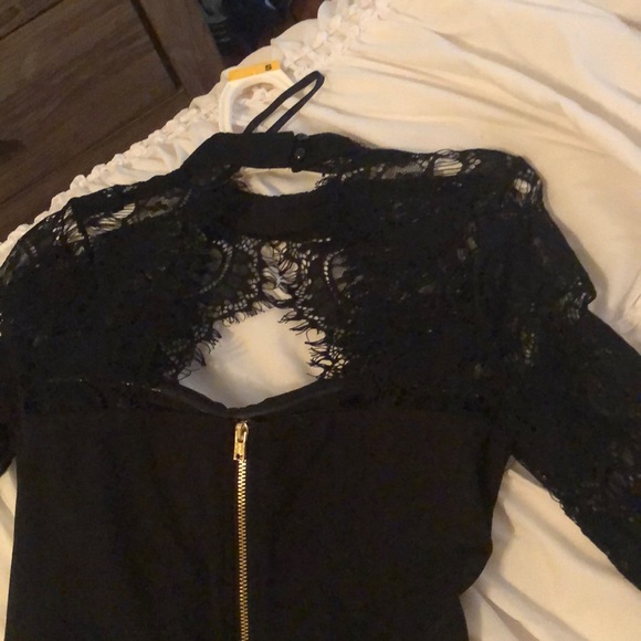 Black lace jumpsuit - Picture 4 of 5